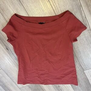 Ann Taylor Women Large Boatneck Short Sleeve Knit Top Office Career Chic Spring